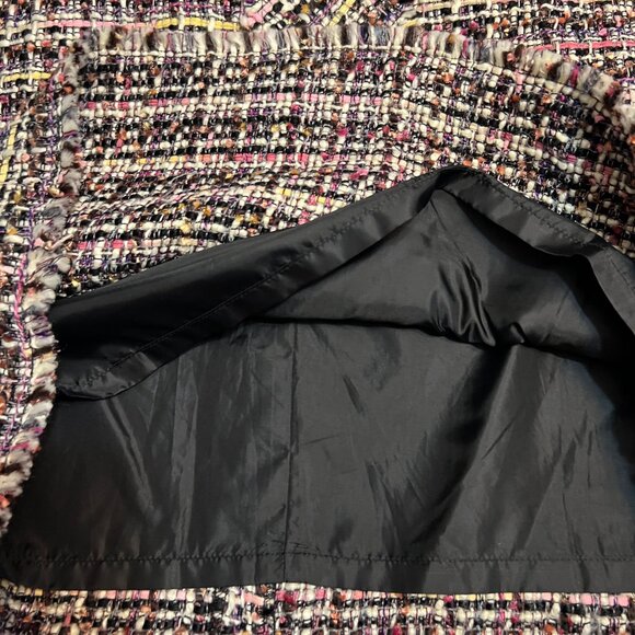 COPY - Karl Lagerfeld Women's Dress Tweed Multicolor Short Sleeve Size 6 V-Neck - Picture 11 of 11